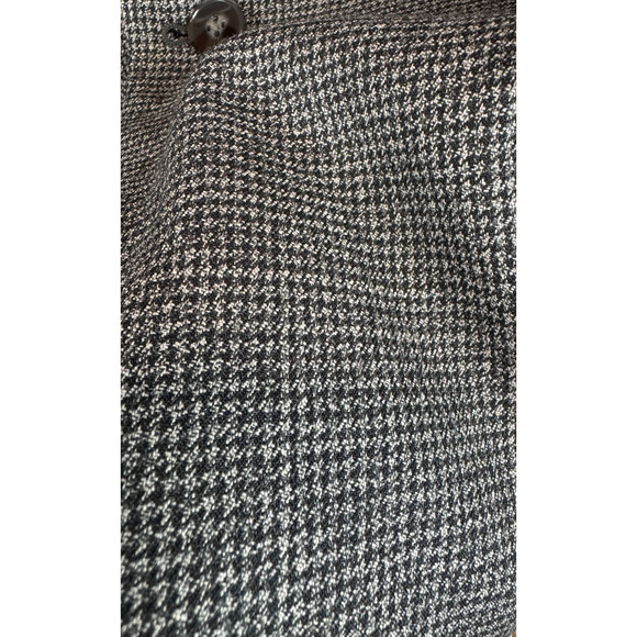 CALVIN KLEIN gray black check houndstooth 100% wool mens jacket blazer 42R NWOT - Picture 2 of 12